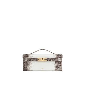 7824 Bria Structured Top Handle Bag - White Croc